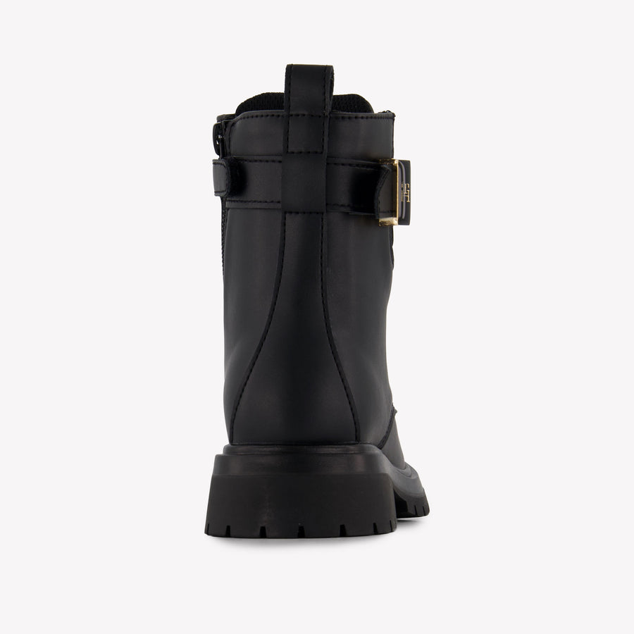 Tommy Hilfiger Kids Girls Boots In Black