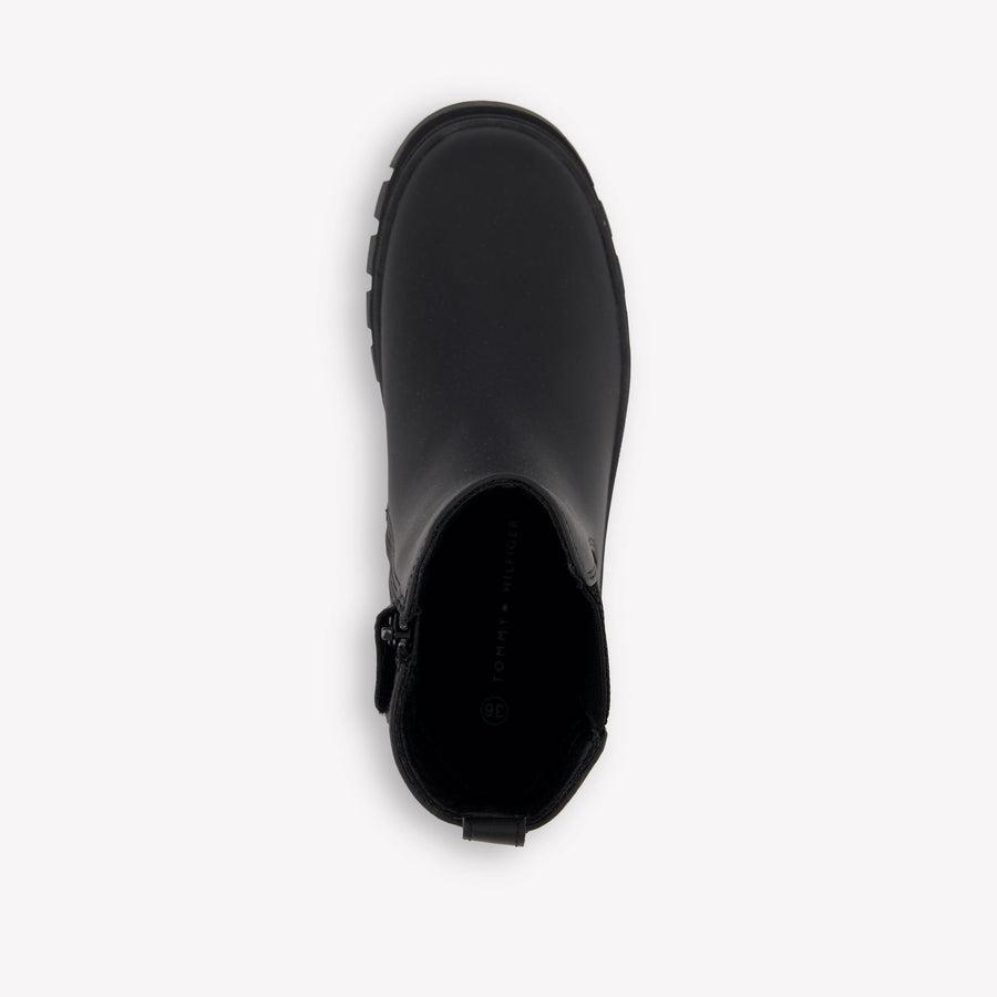 Tommy Hilfiger Unisex Kids Boots in Black