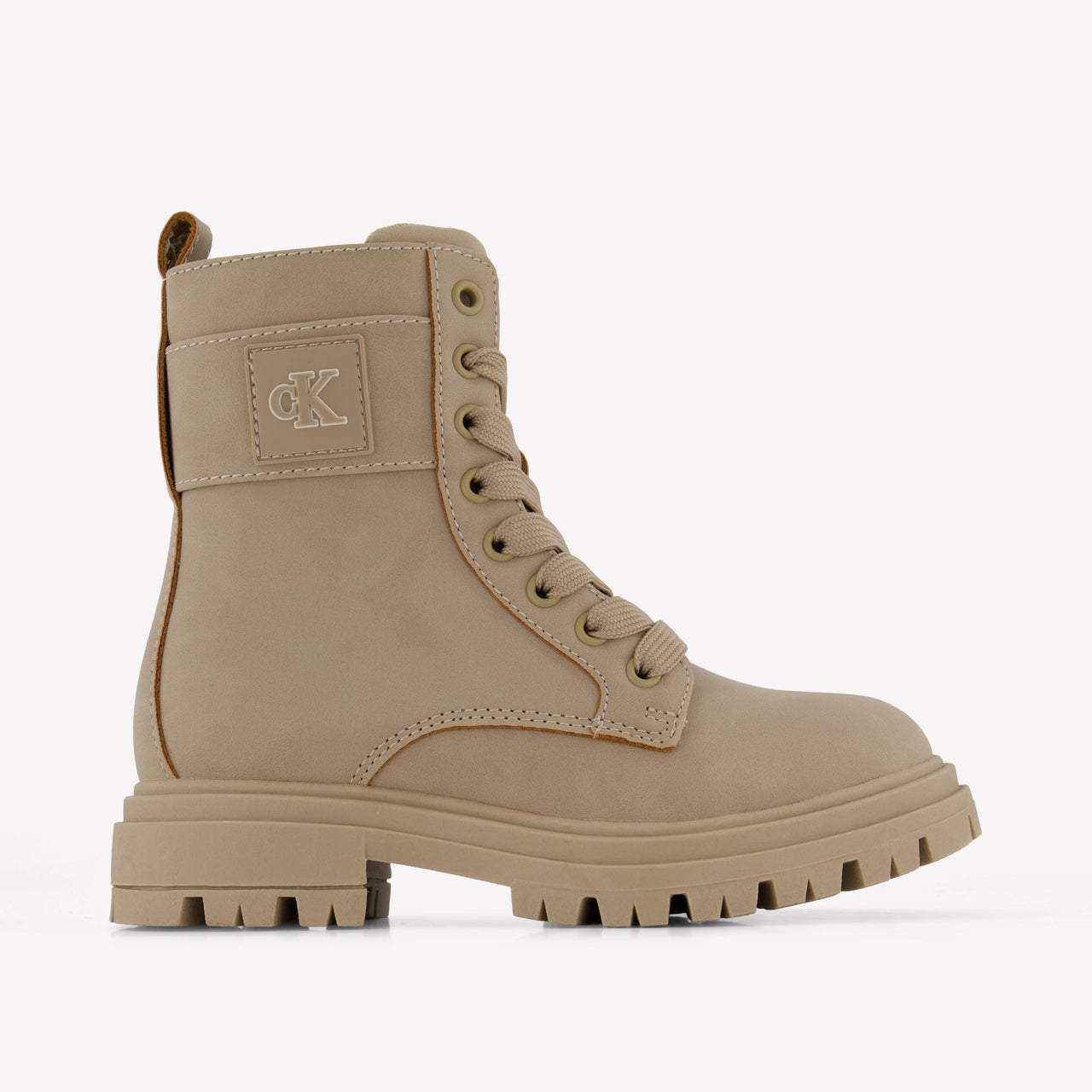 Calvin Klein Kids Girls Boots In Beige