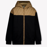 Fendi Kids Boys Cardigan In Black