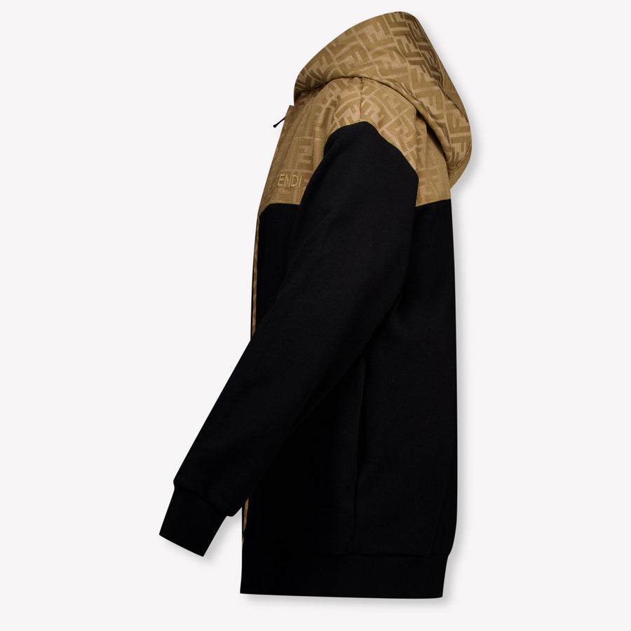 Fendi Kids Boys Cardigan In Black