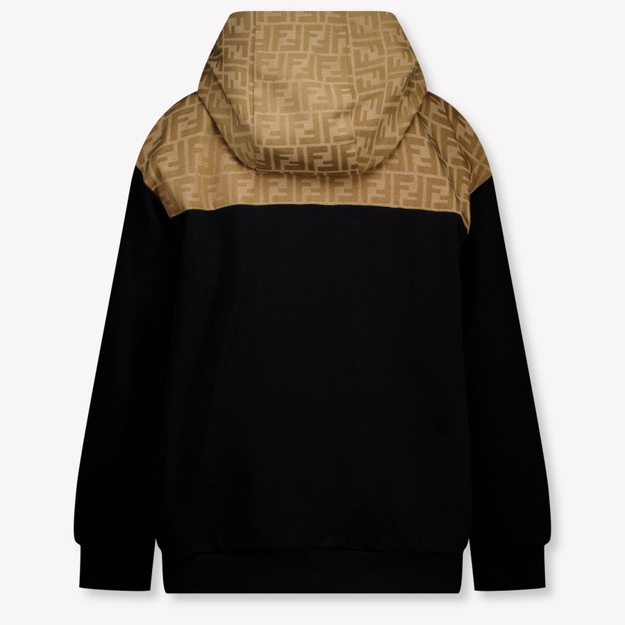 Fendi Kids Boys Cardigan In Black