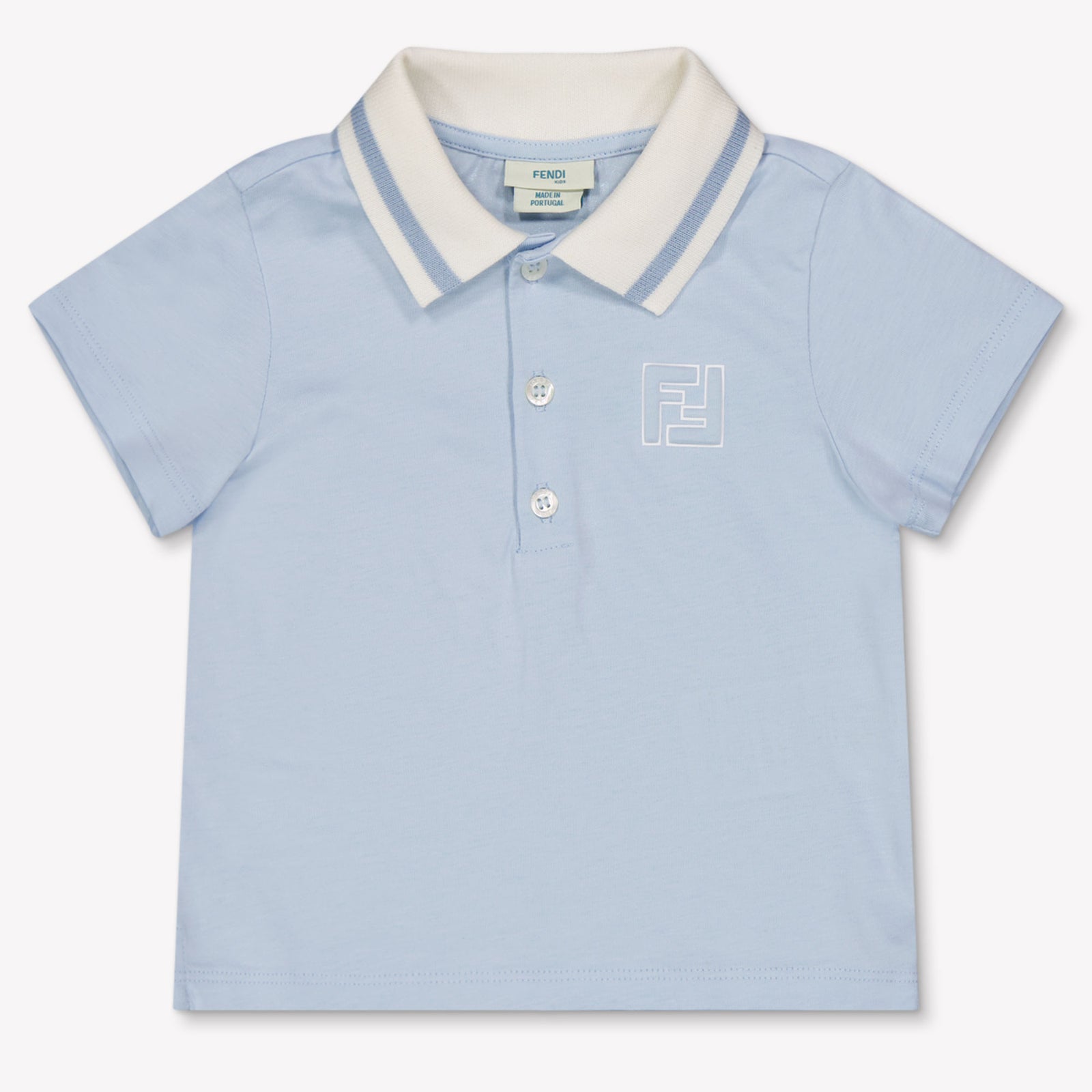 Fendi Baby Boys Polo In Light Blue