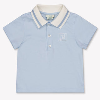 Fendi Baby Jongens Polo In Licht Blauw