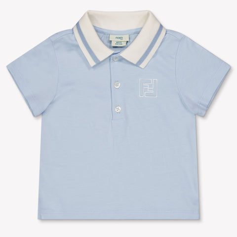Fendi Baby Boys Polo In Light Blue