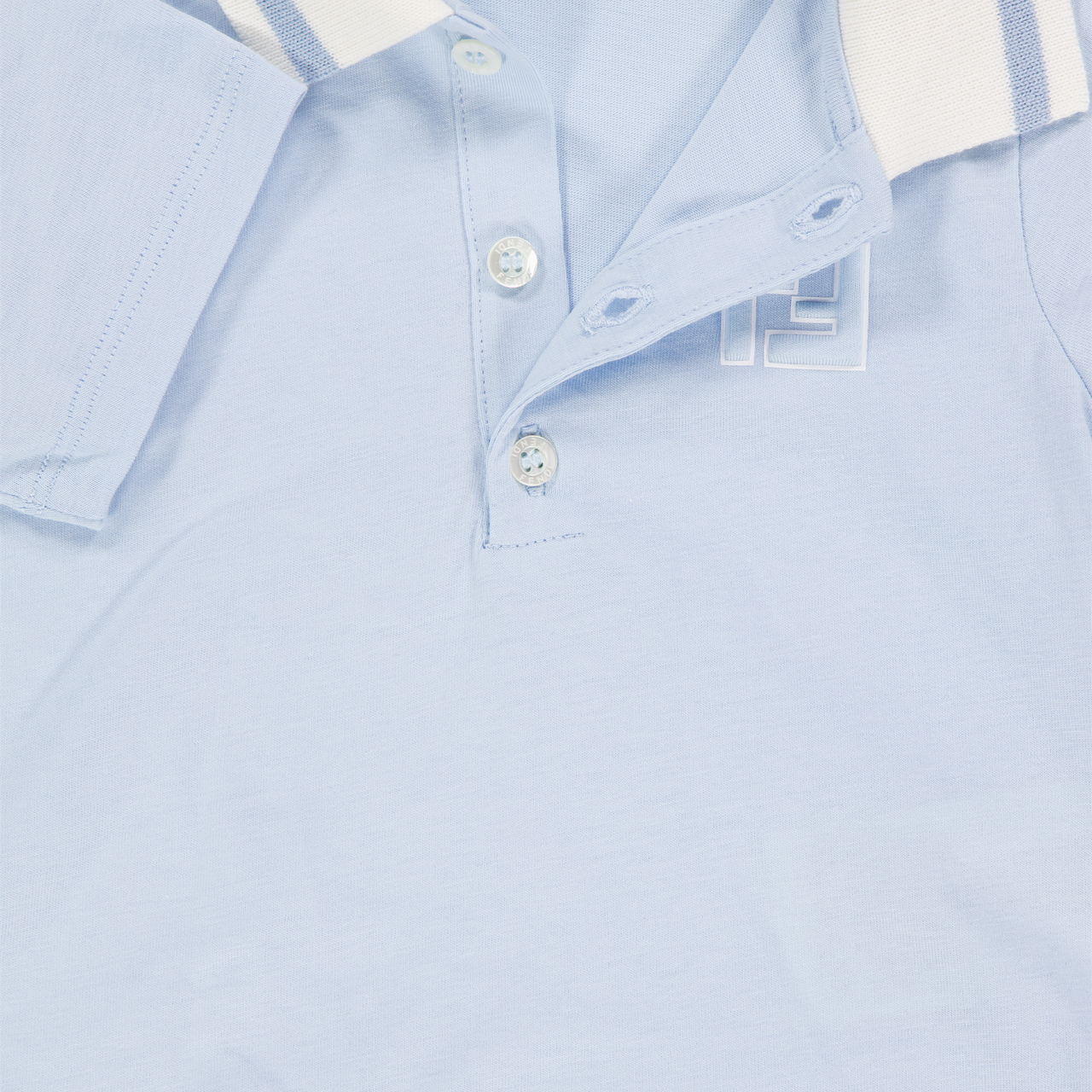 Fendi Baby Jongens Polo In Licht Blauw