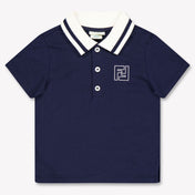 Fendi Baby Boys Polo In Navy