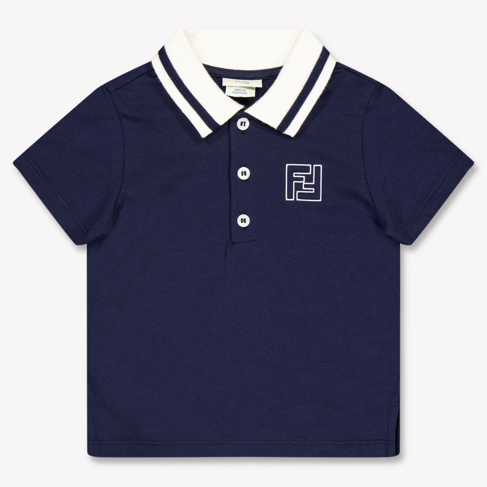 Fendi Baby Boys Polo In Navy