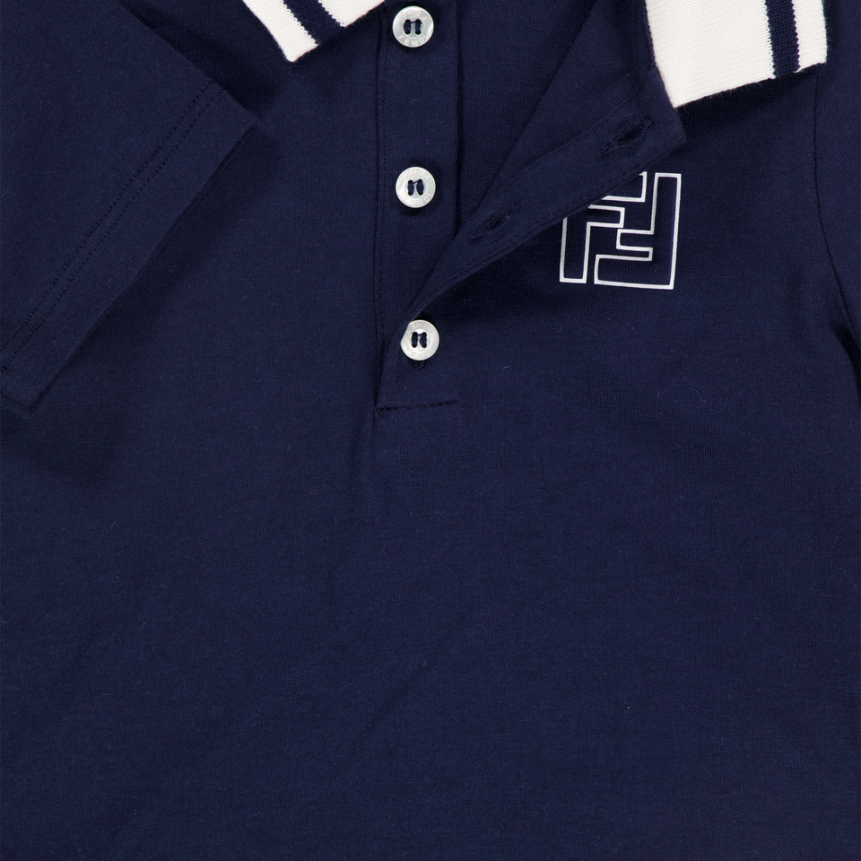 Fendi Baby Boys Polo In Navy