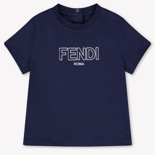 Fendi Baby Boys T-Shirt In Navy