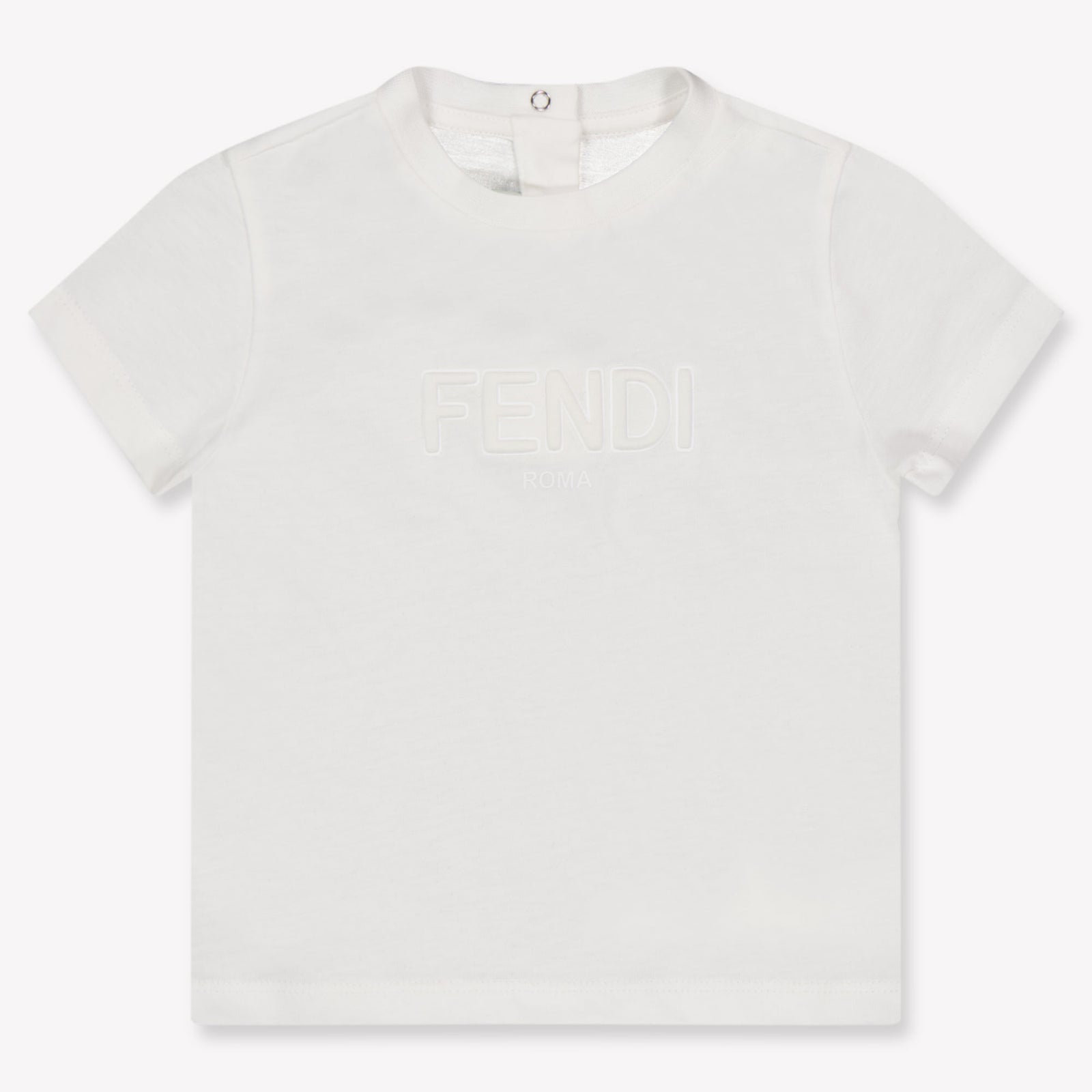 Fendi Baby Jongens T-Shirt In Wit