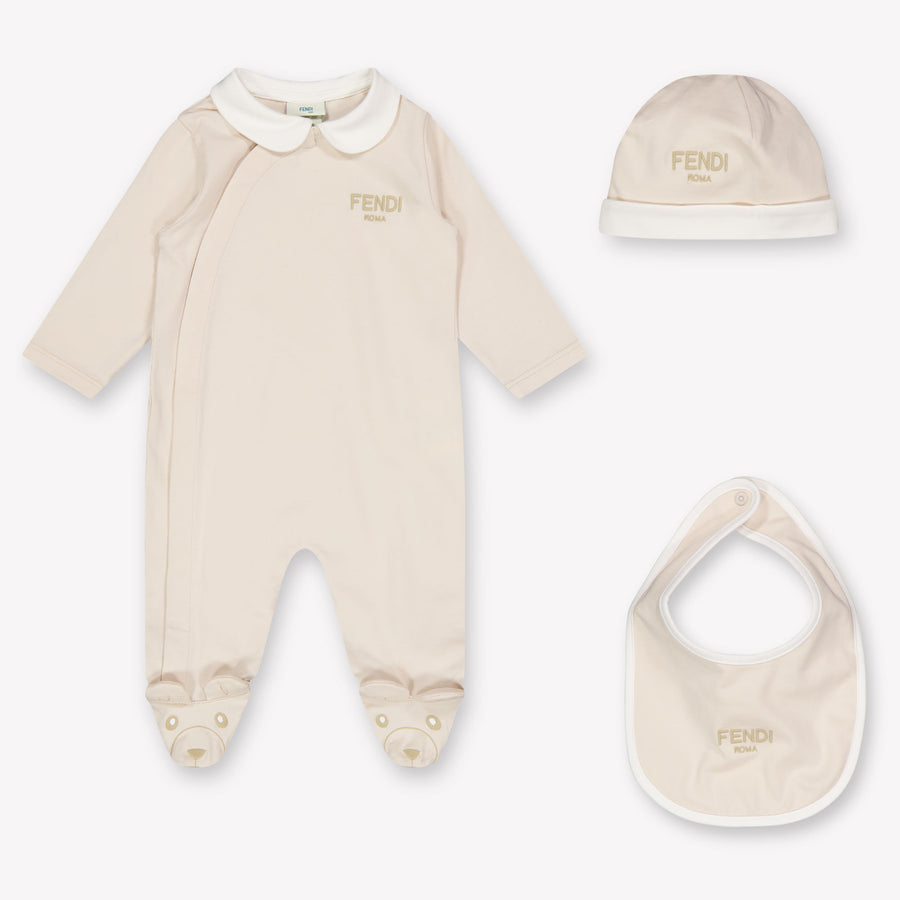 Fendi Baby Unisex Romper in Beige