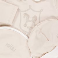Fendi Baby Unisex Playsuit In Light Beige