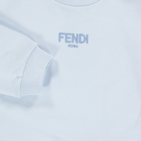 Fendi Baby Unisex Sweater In Light Blue