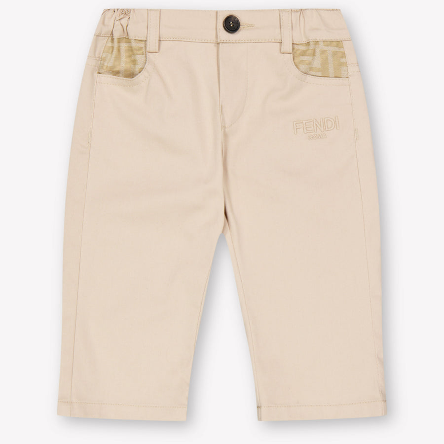 Fendi Baby Boys Pants In Beige