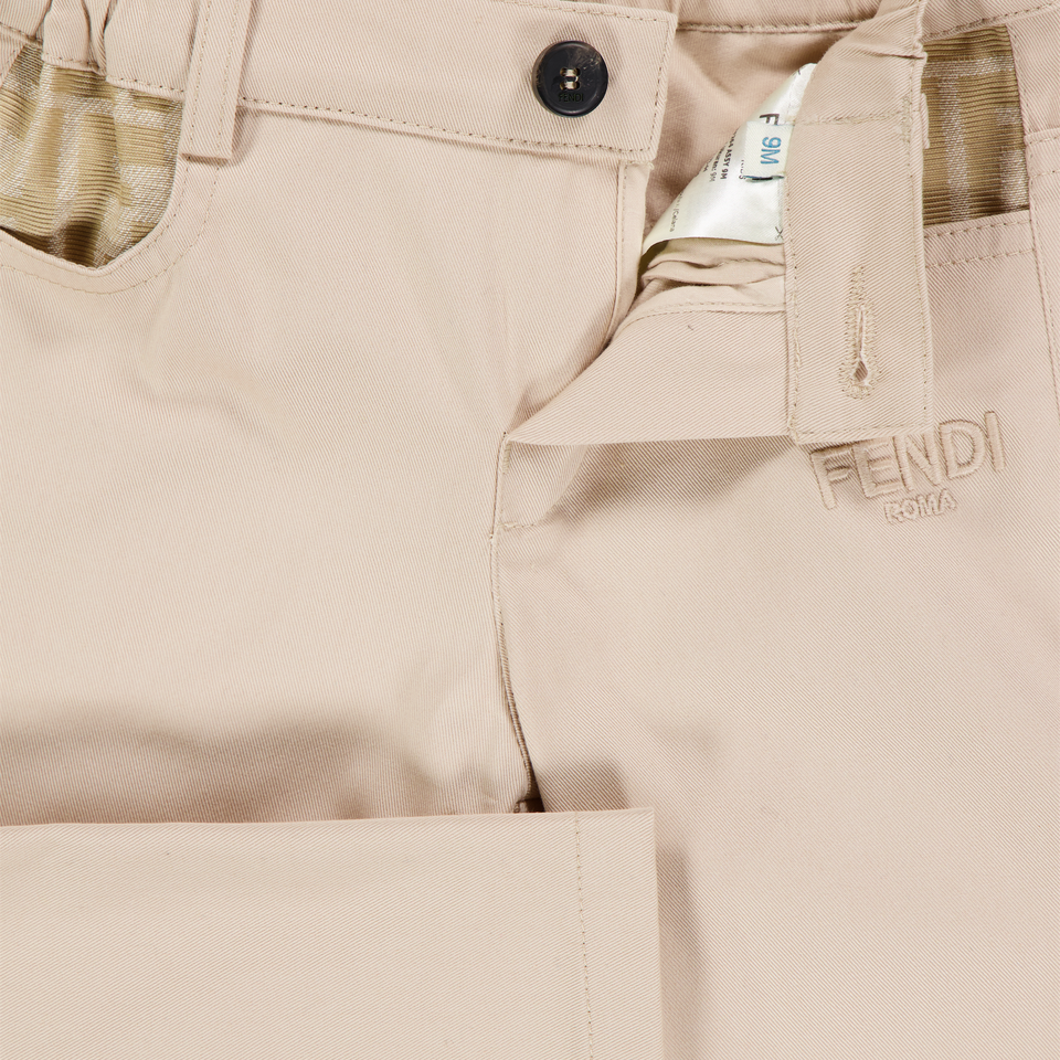 Fendi Baby Jongens Broek In Beige