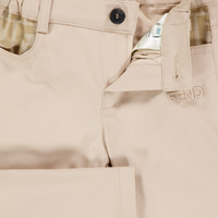 Fendi Baby Boys Pants In Beige