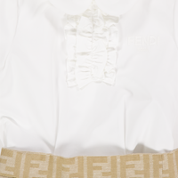 Fendi Baby Meisjes Jurk In Beige