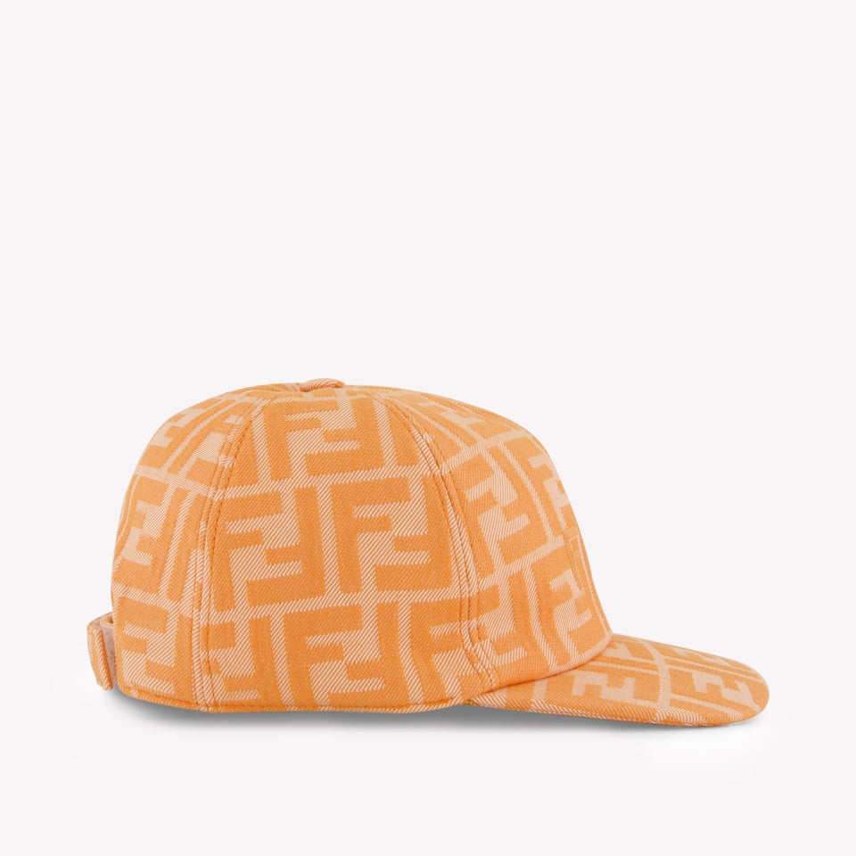Fendi Kids Girls Cap In Salmon