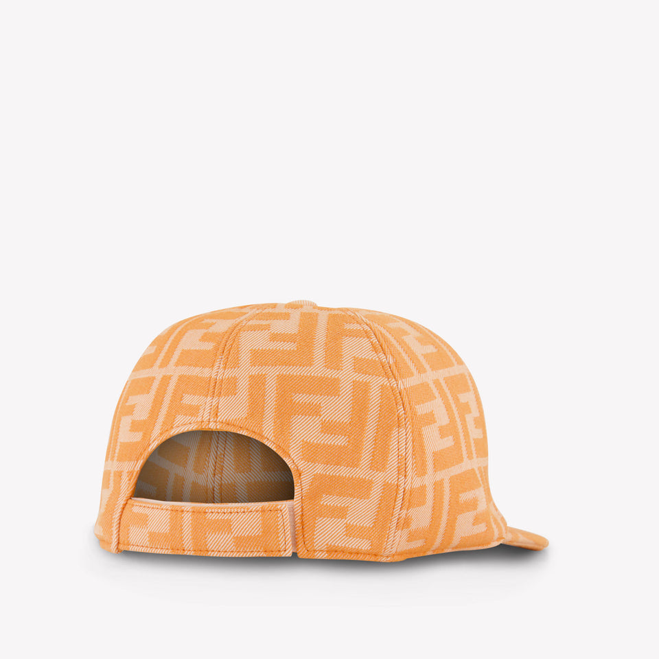 Fendi Kids Girls Cap In Salmon