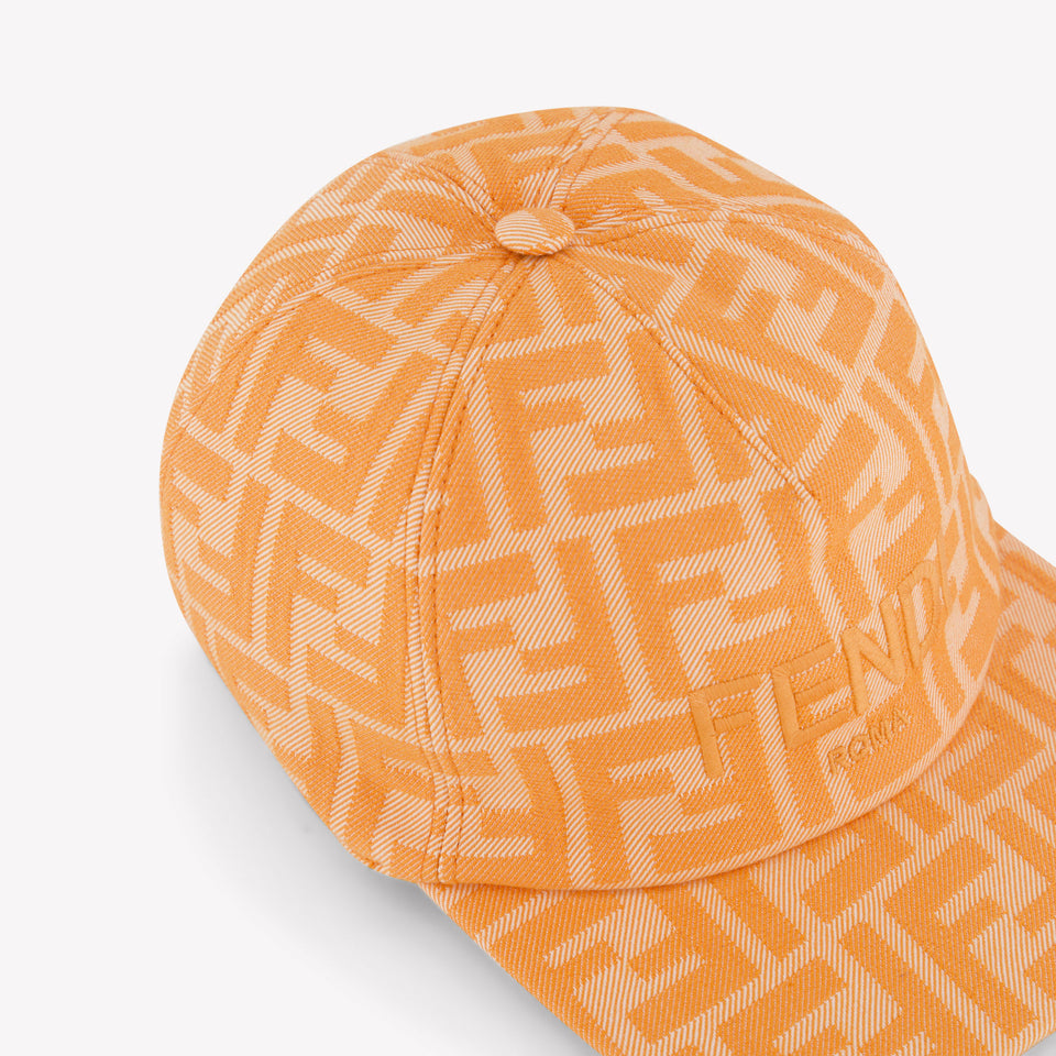 Fendi Kids Girls Cap In Salmon
