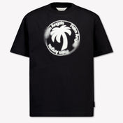Palm Angels Kinder Jongens T-Shirt In Zwart