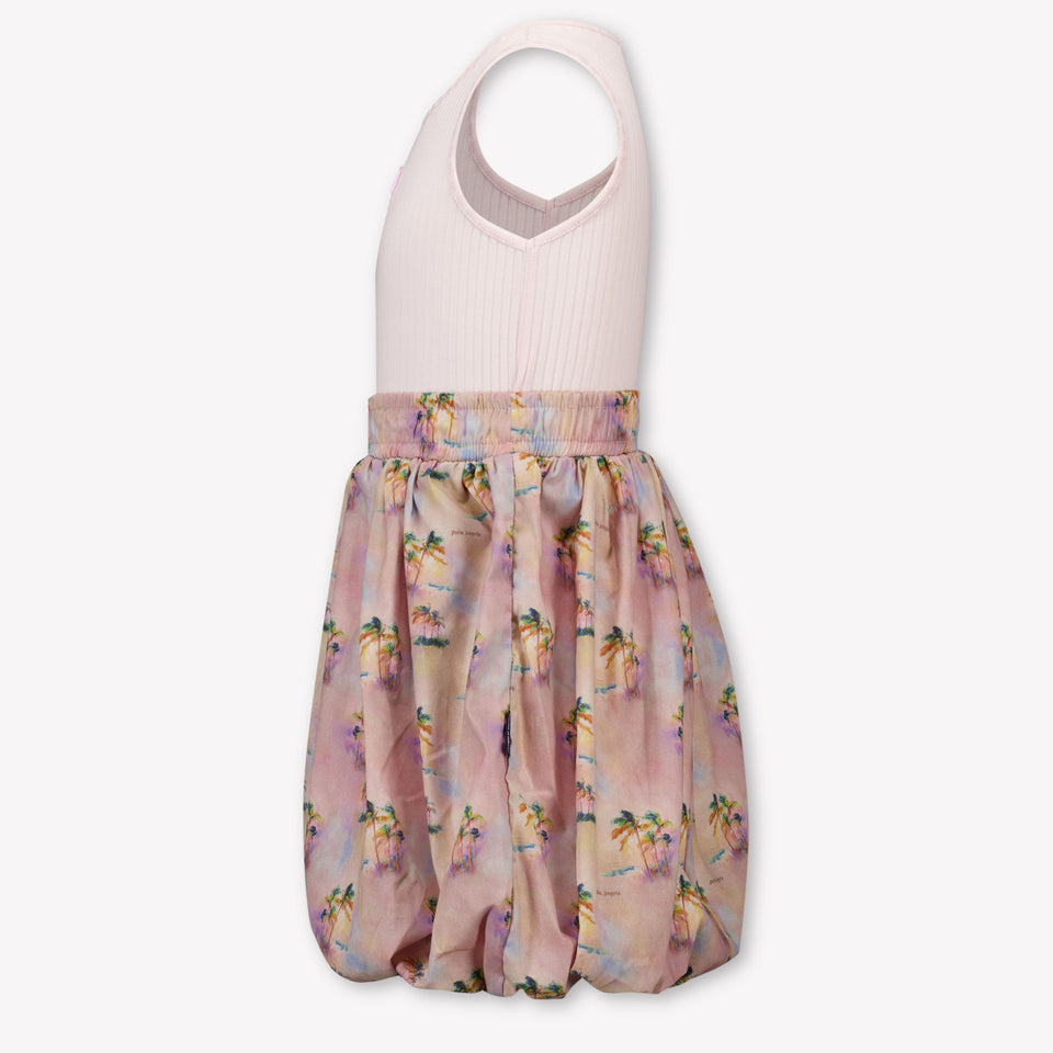 Palm Angels Kids Girls Dress In Pink