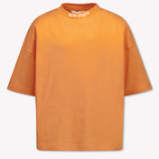 Palm Angels Kids Boys T-Shirt In Orange