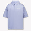 Palm Angels Kids Boys Polo In Light Blue