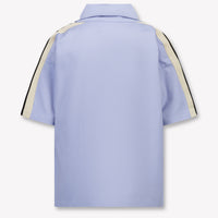 Palm Angels Kids Boys Polo In Light Blue