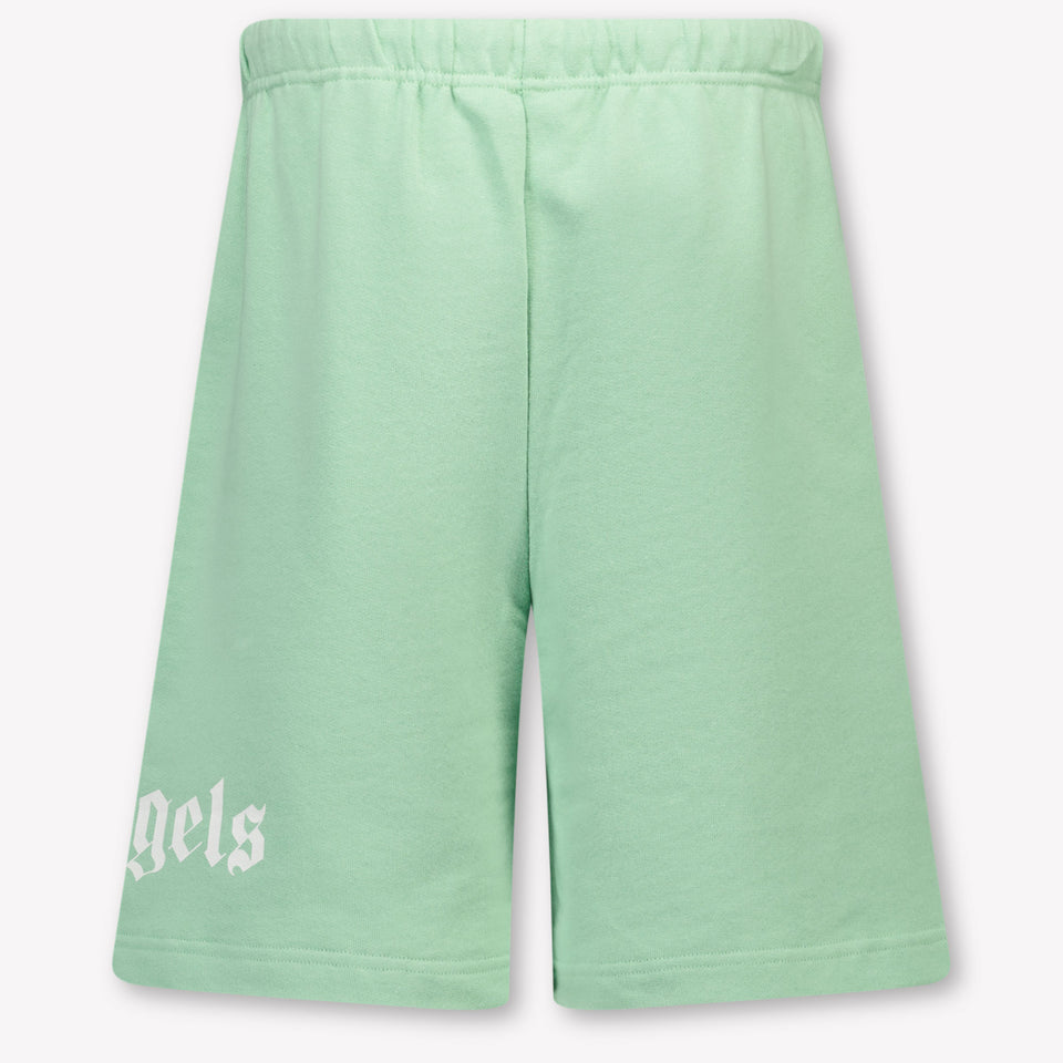 Palm Angels Kids Boys Shorts In Green