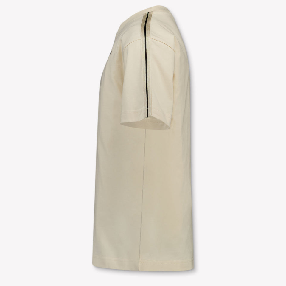 Palm Angels Kinder Jongens T-Shirt In Beige