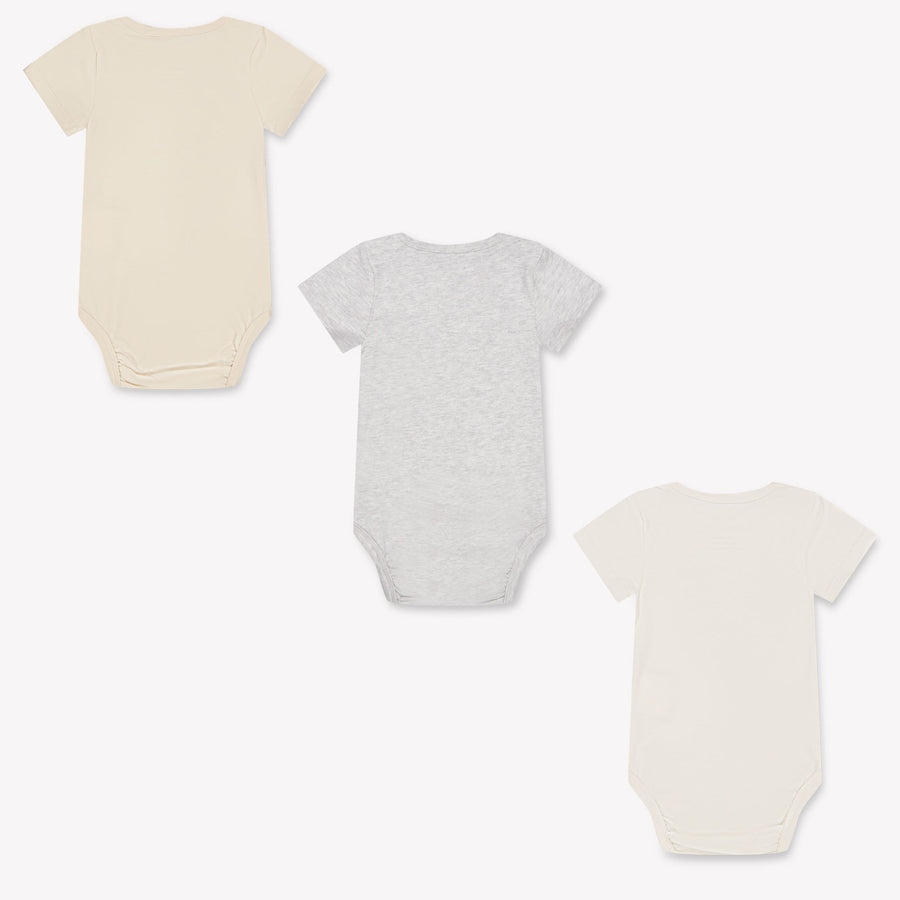 Palm Angels Baby Boys Romper In Beige