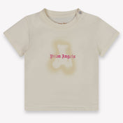 Palm Angels Baby Meisjes T-Shirt In Off White