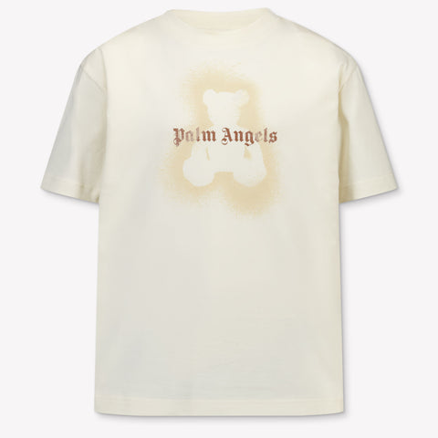 Palm Angels Kids Girls T-Shirt In OffWhite