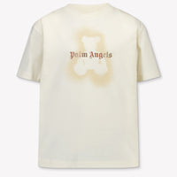 Palm Angels Kinder Meisjes T-Shirt In Off White
