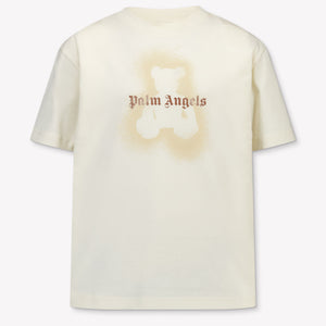 Palm Angels Kinder Meisjes T-Shirt In Off White