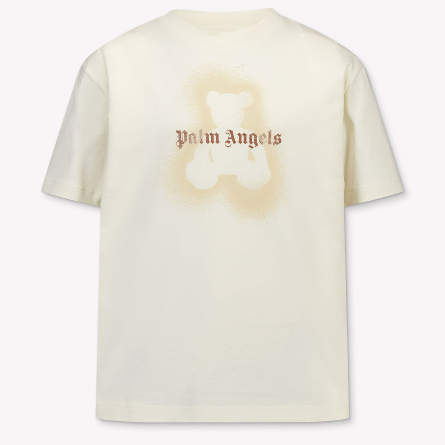 Palm Angels Kinder Meisjes T-Shirt In Off White