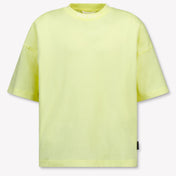 Palm Angels Kids Girls T-Shirt In Yellow