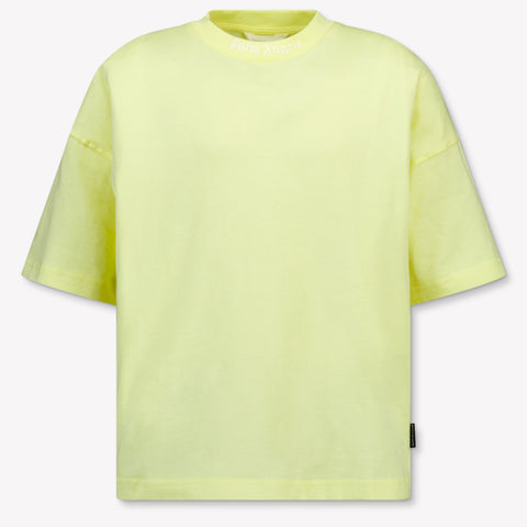 Palm Angels Kids Girls T-Shirt In Yellow