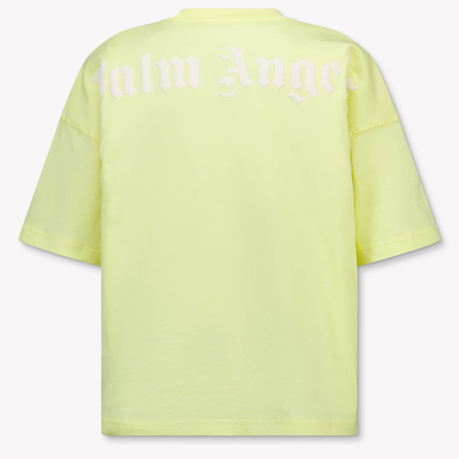 Palm Angels Kinder Meisjes T-Shirt In Geel