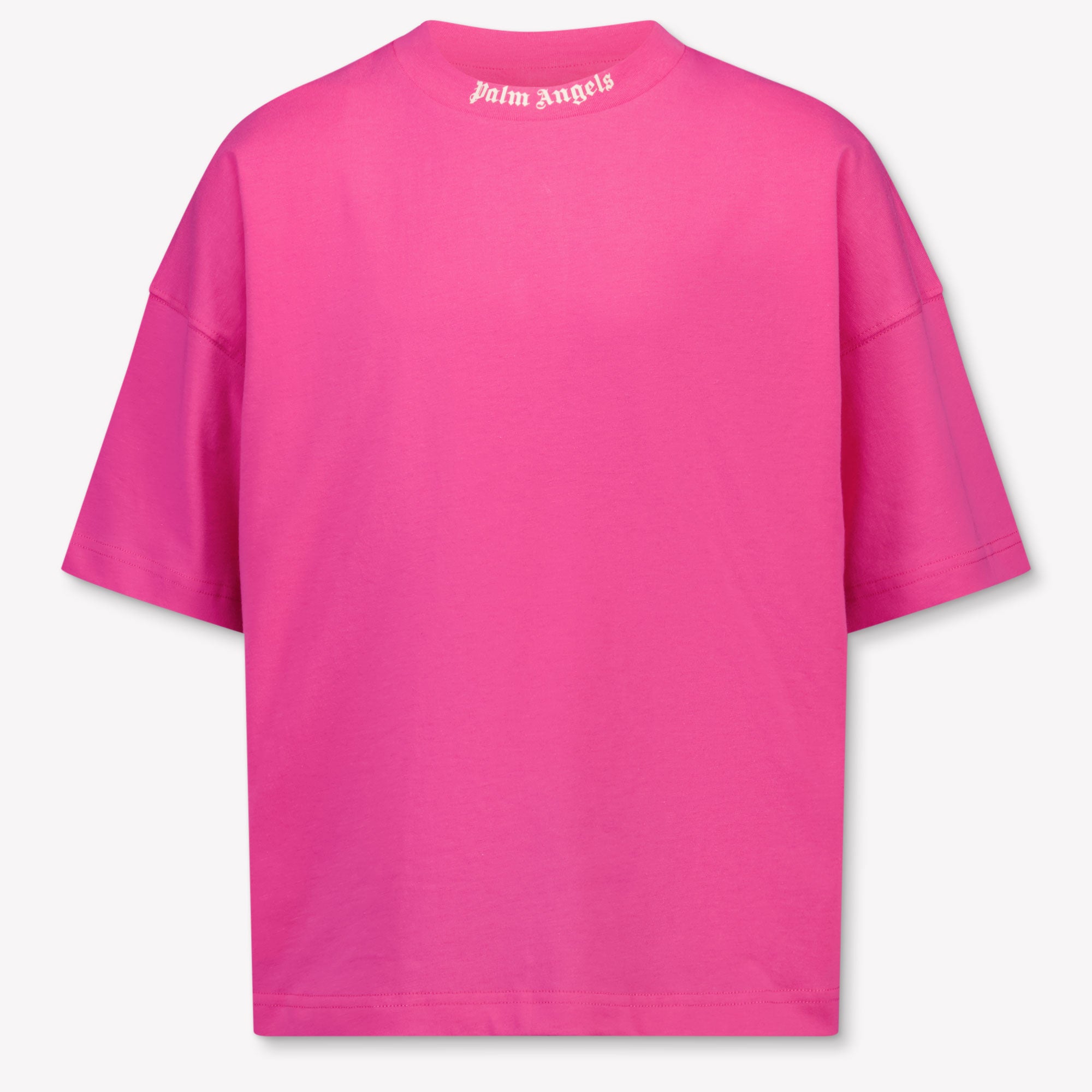 Palm Angels Kids Girls T-Shirt In Fuchsia