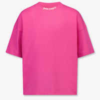 Palm Angels Kinder Meisjes T-Shirt In Fuchsia