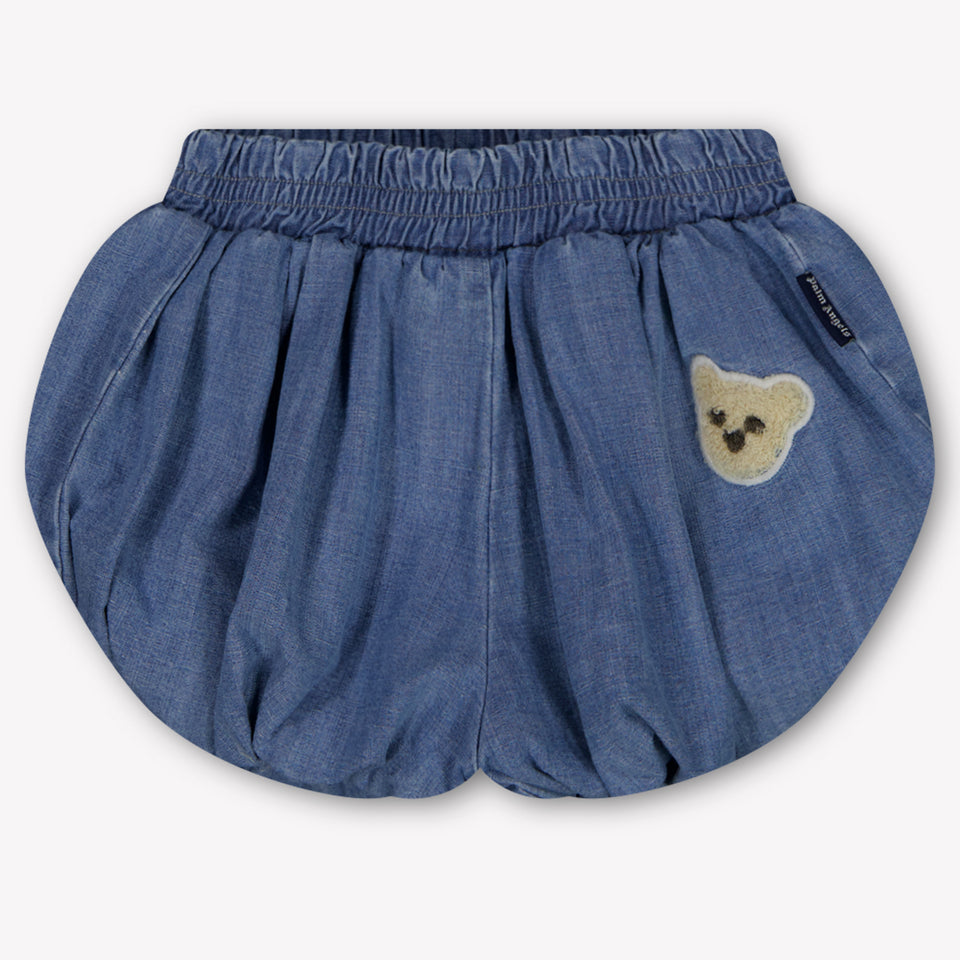 Palm Angels Baby Meisjes Shorts In Licht Blauw