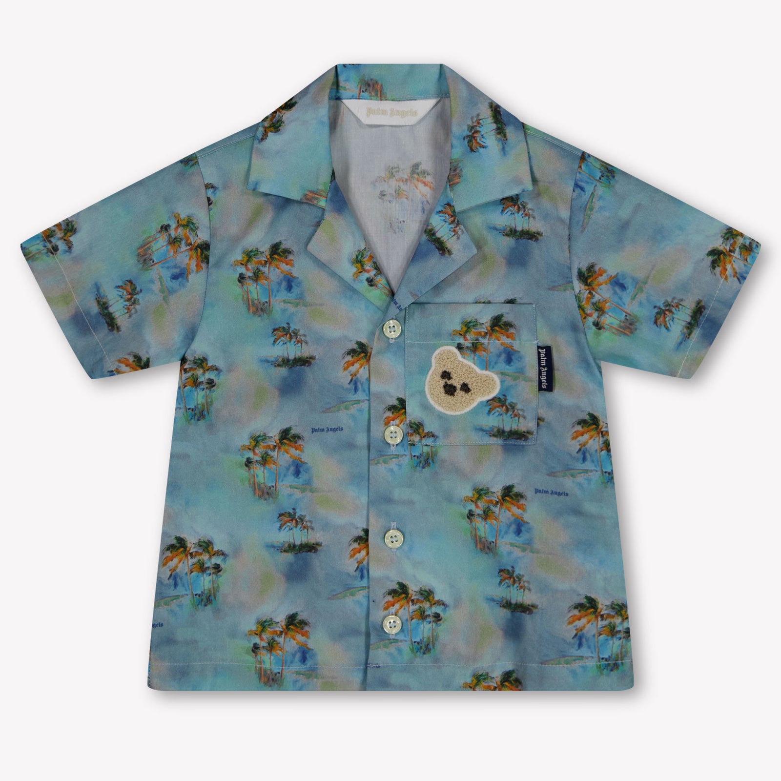 Palm Angels Baby Jongens Blouse In Licht Blauw