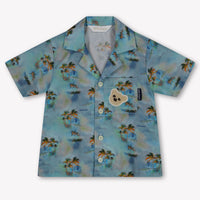 Palm Angels Baby Boys Blouse In Light Blue