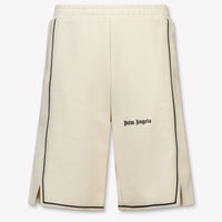 Palm Angels Kids Boys Shorts In Beige