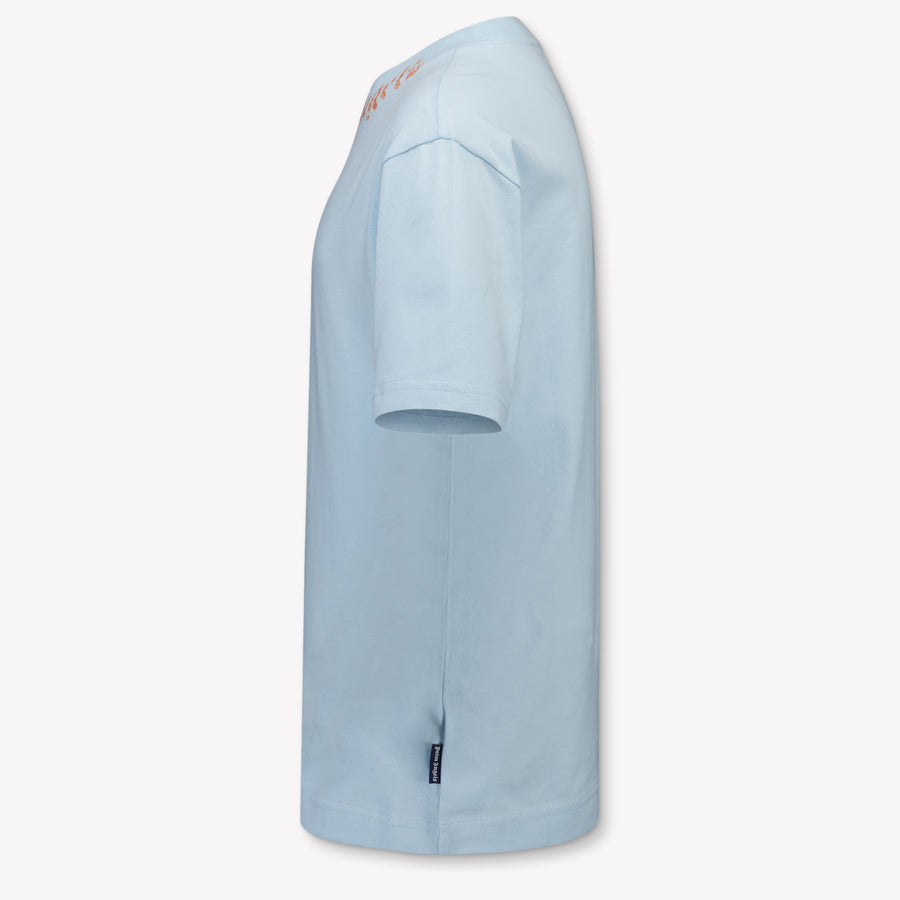 Palm Angels Kids Boys T-Shirt In Light Blue