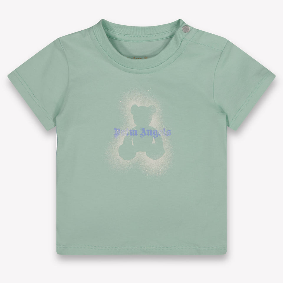 Palm Angels Baby Boys T-Shirt In Light Green