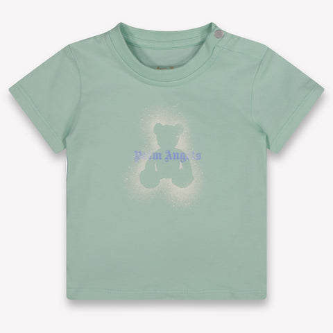 Palm Angels Baby Boys T-Shirt In Light Green